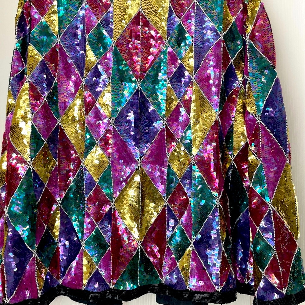 Colorful Sequin Diamond Jacket - image 2